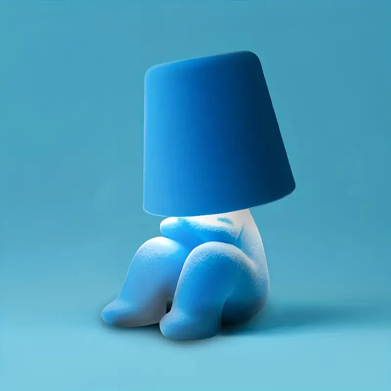 Wireless LED Table Lamp with Creative Figurine Design