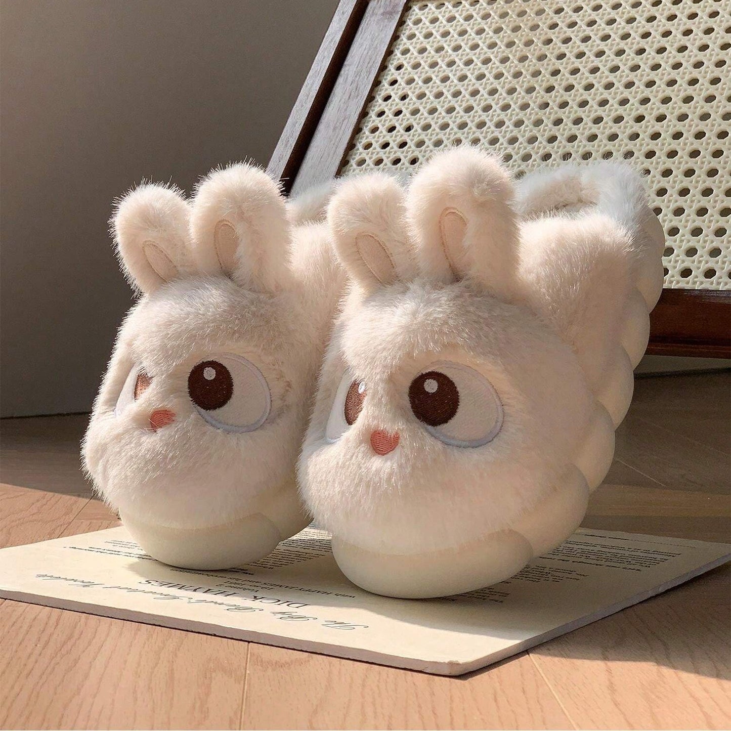 Rabbit Plush Slippers