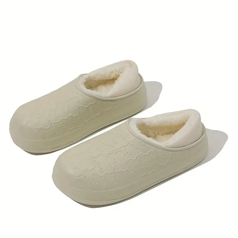 Cotton Fur Bear Clogs