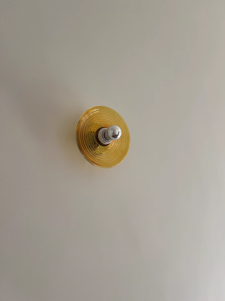 wave Pattern Glass Wall Light