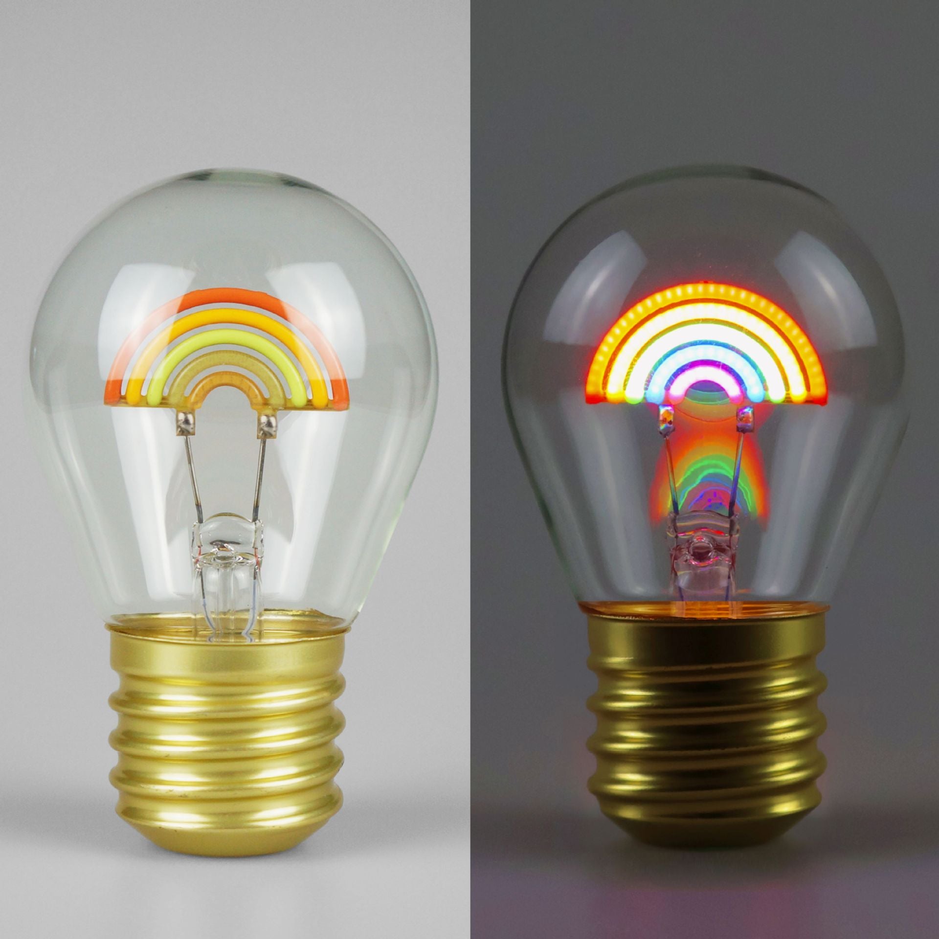 Rechargeable Rainbow LED Bulb Lamp with USB Charging