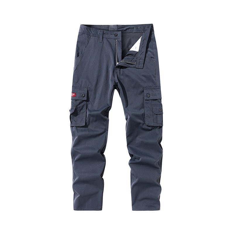 Men's Multi-Pocket Straight-Leg Cargo Pants