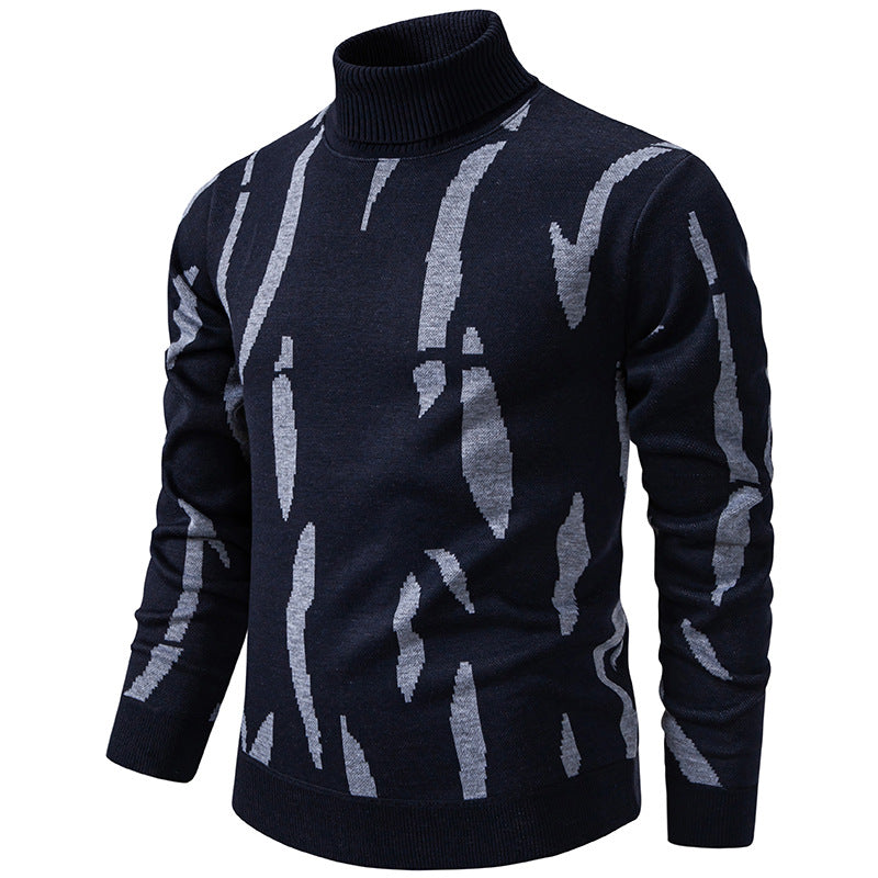 Men’s Fleece-Lined High-Neck Sweater