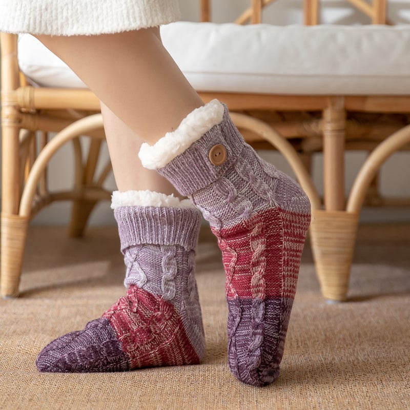 Knitted Ultra-Thick Slipper Home Socks
