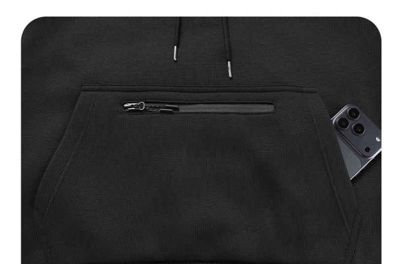 Zippered front pocket