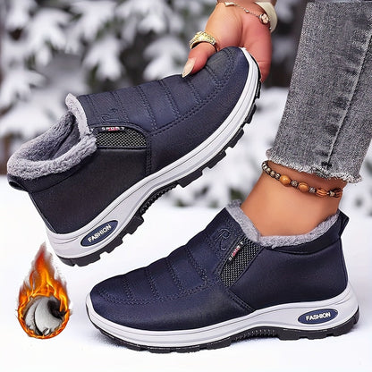 Unisex Warm Sheepskin-Lined Boots , Easy To Wear, Comfortable When Walking