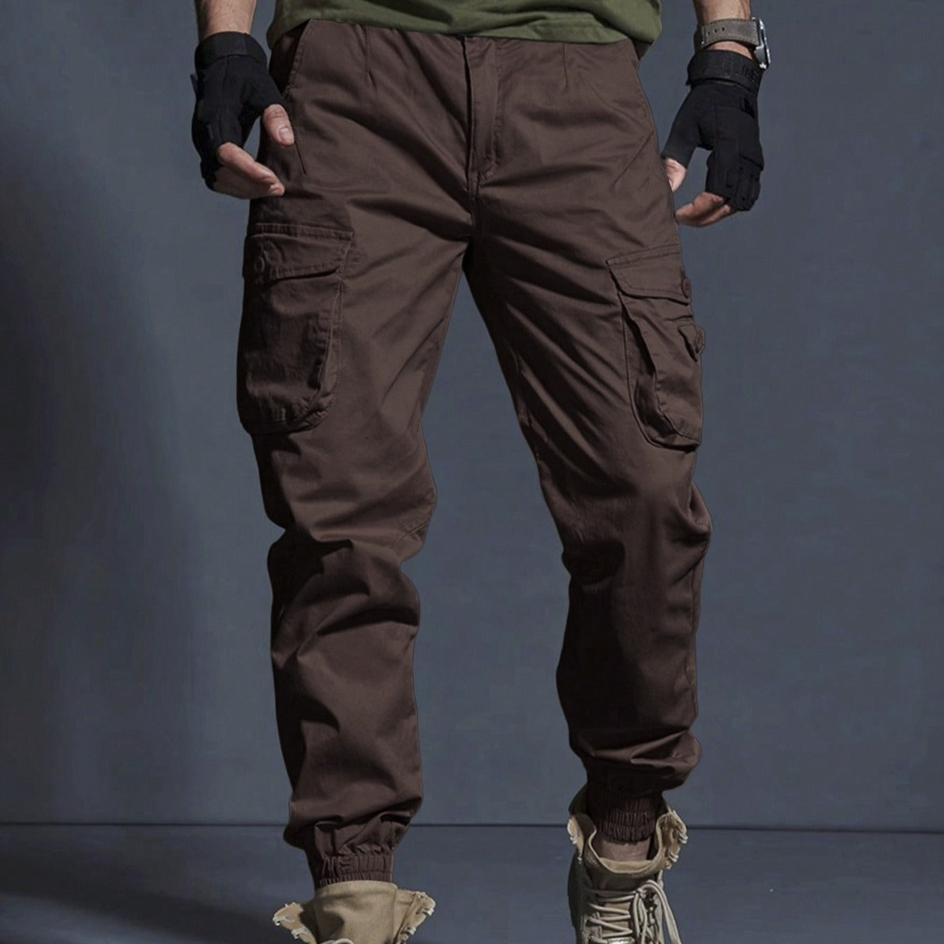 Men's Cotton Cargo Pants — Breathable Multi-Pocket | Summer Hiking
