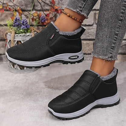 Unisex Warm Sheepskin-Lined Boots , Easy To Wear, Comfortable When Walking