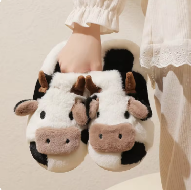 Cloudy Cow Slippers