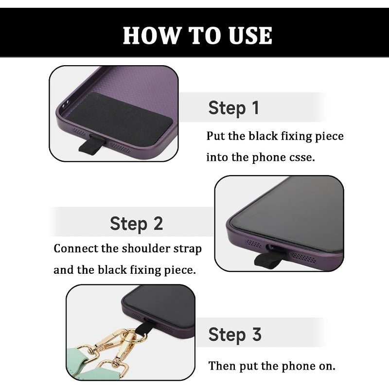 Stylish Crossbody Phone Lanyard with Detachable Mini Wallet