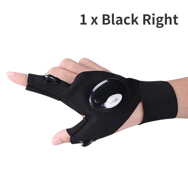 Hands-Free LED Half Finger Gloves