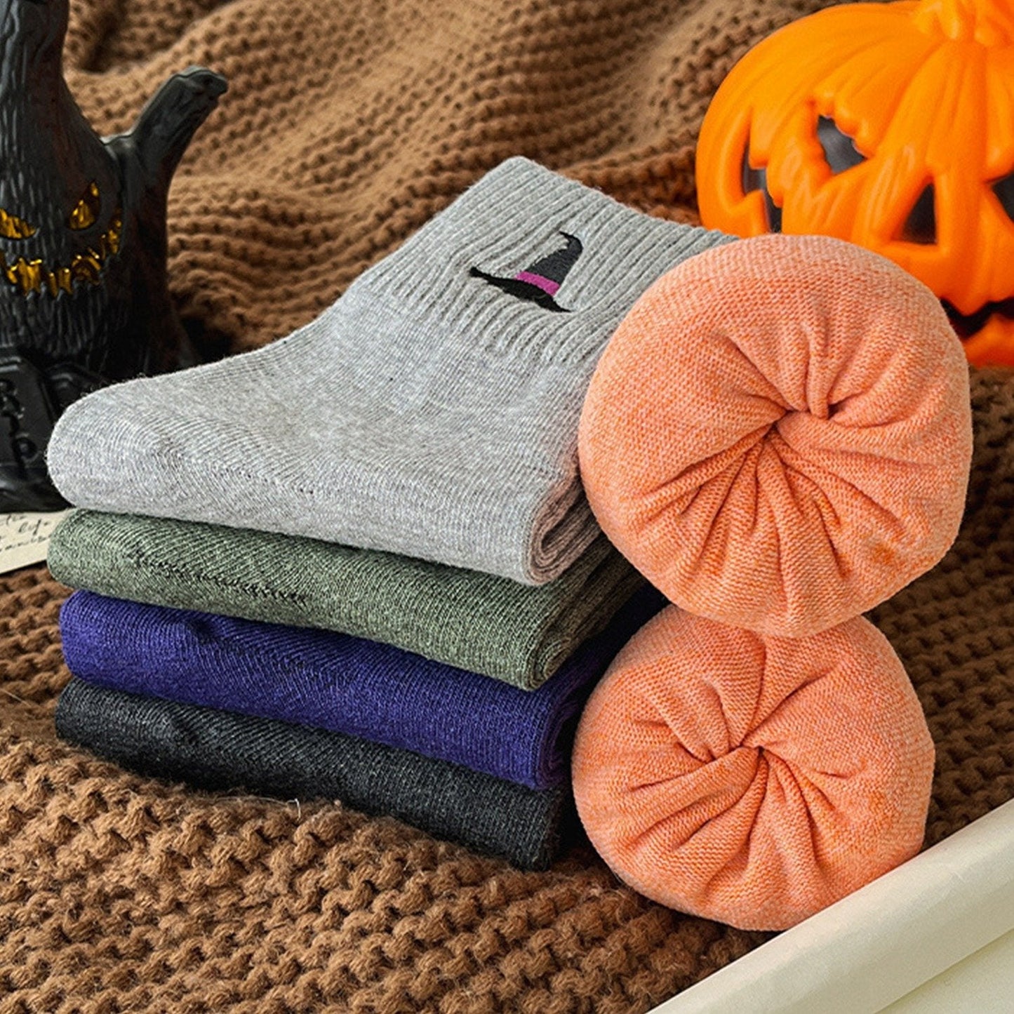 5-Pack Viral Cute Halloween Socks