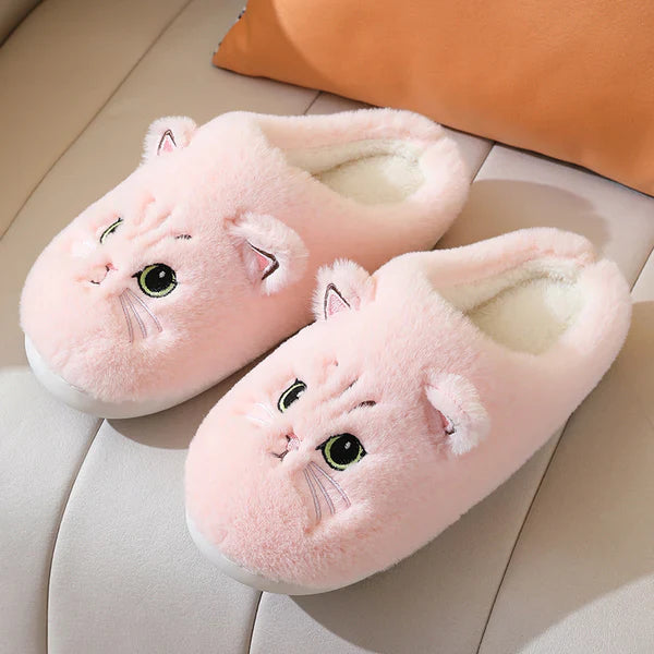 Cat Fuzzy Cloud Slippers