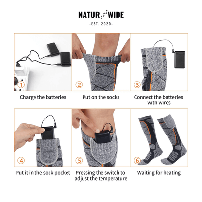 Rechargeable Full-Sole Heated Socks