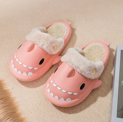 Fluffy Shark Slides™ Unisex Anti-Slip Winter Slippers