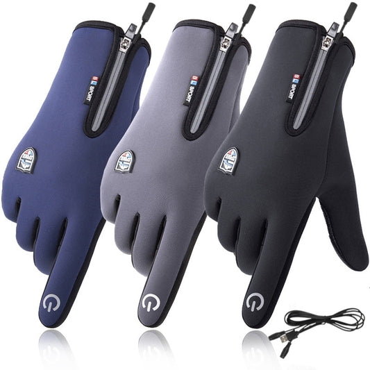 Rechargeable Heated Electric touchscreen Gloves