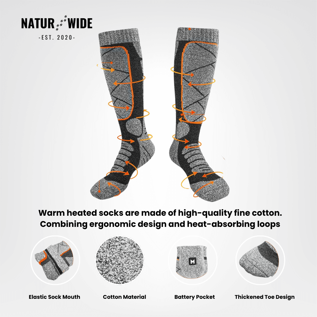 Rechargeable Full-Sole Heated Socks