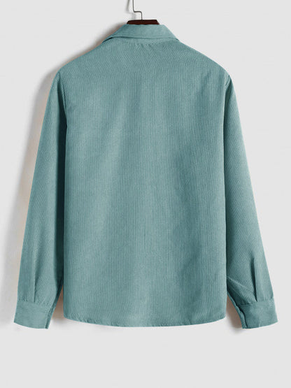 LONG SLEEVE BUTTON-UP SHIRT FOR MEN