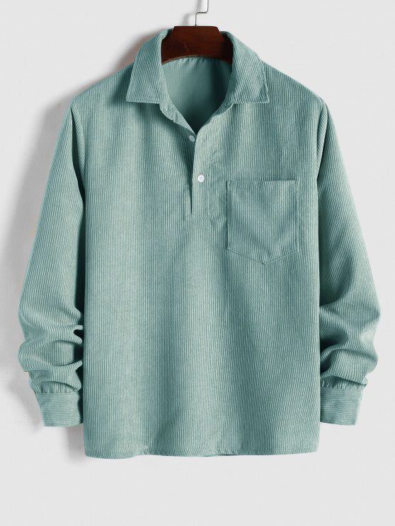 LONG SLEEVE BUTTON-UP SHIRT FOR MEN