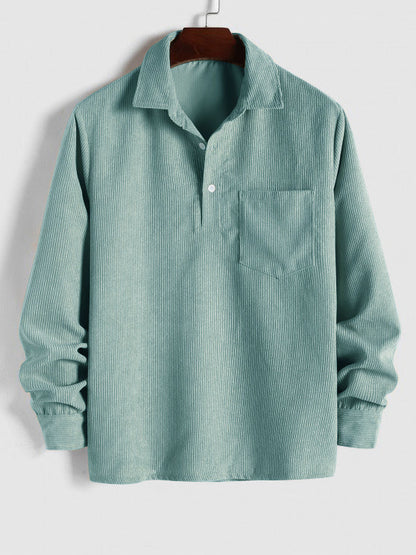 LONG SLEEVE BUTTON-UP SHIRT FOR MEN