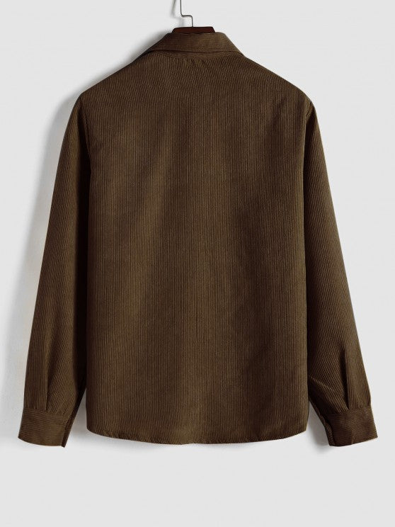 LONG SLEEVE BUTTON-UP SHIRT FOR MEN