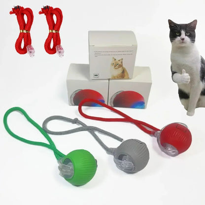 Smart Interactive Cat Toy Ball – Automatic Rolling & Tail Teaser