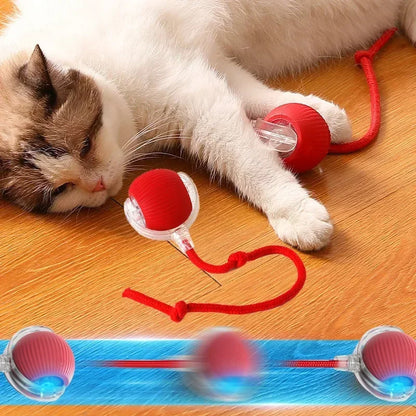 Smart Interactive Cat Toy Ball – Automatic Rolling & Tail Teaser