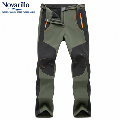 Windproof Waterproof Warm Elastic Waist Hiking Pants