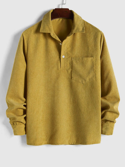 LONG SLEEVE BUTTON-UP SHIRT FOR MEN