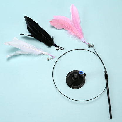 Interactive Cat Toys Natural Bird Feather