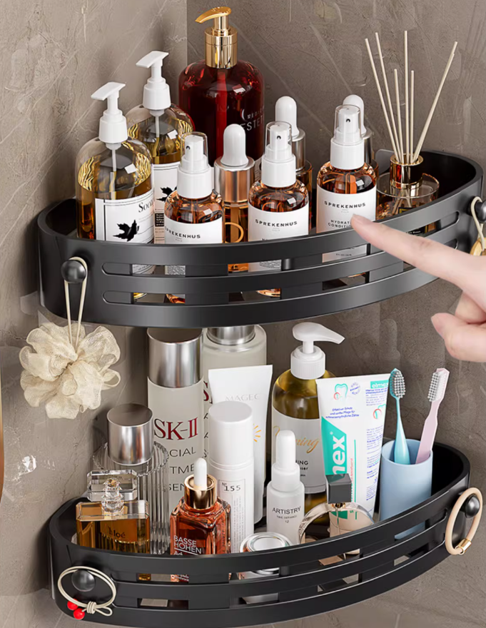 No-Drill Triangle Shower Caddy