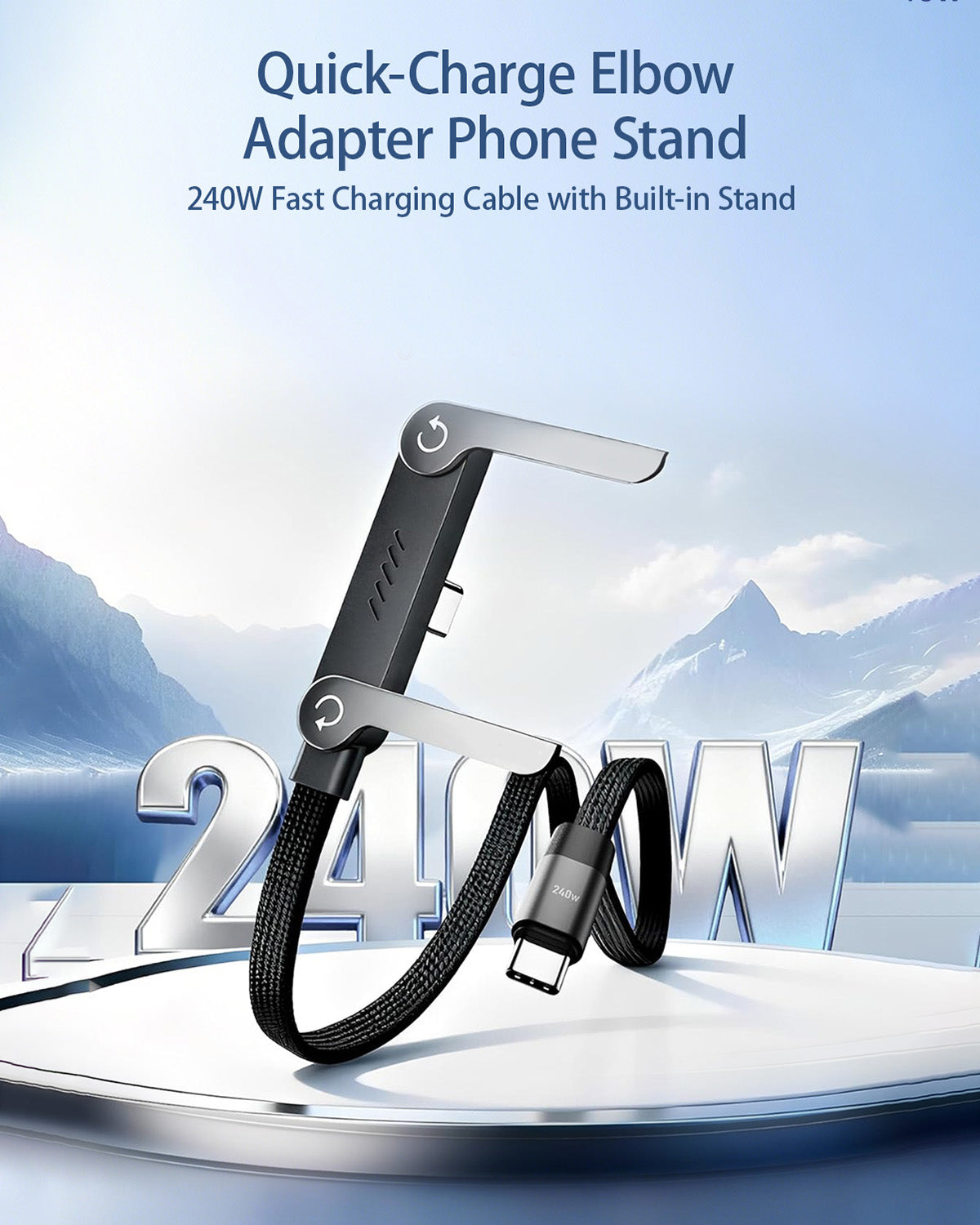 Novarillo| 2-in-1 Stand Charging Cable