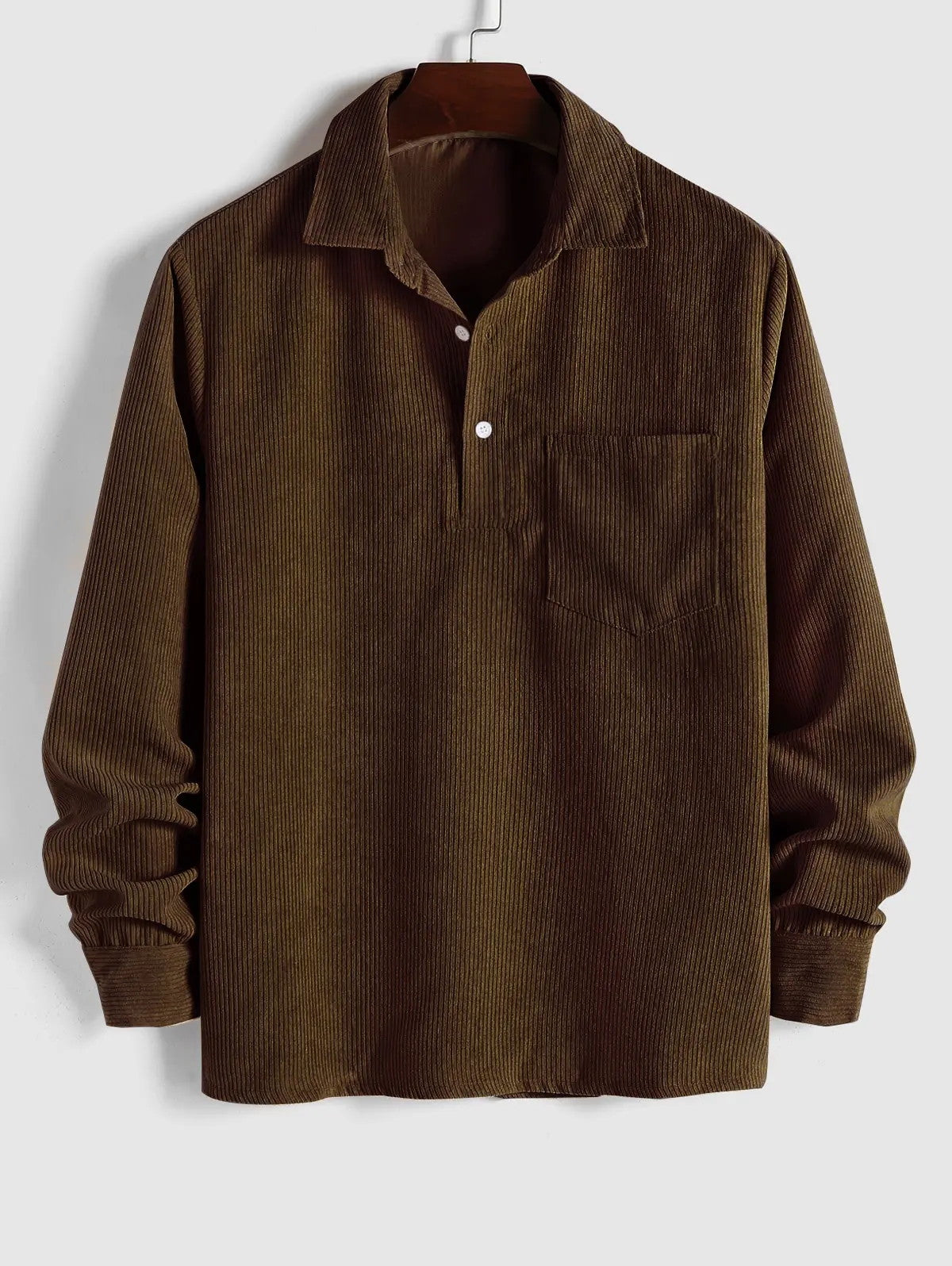 LONG SLEEVE BUTTON-UP SHIRT FOR MEN
