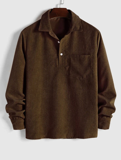 LONG SLEEVE BUTTON-UP SHIRT FOR MEN