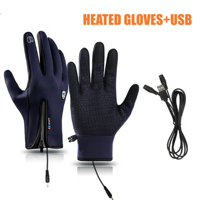 Rechargeable Heated Electric touchscreen Gloves
