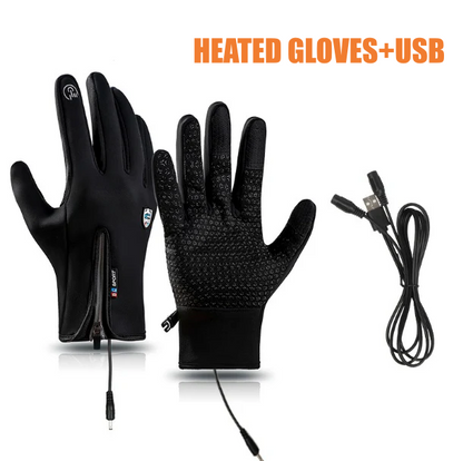 Rechargeable Heated Electric touchscreen Gloves