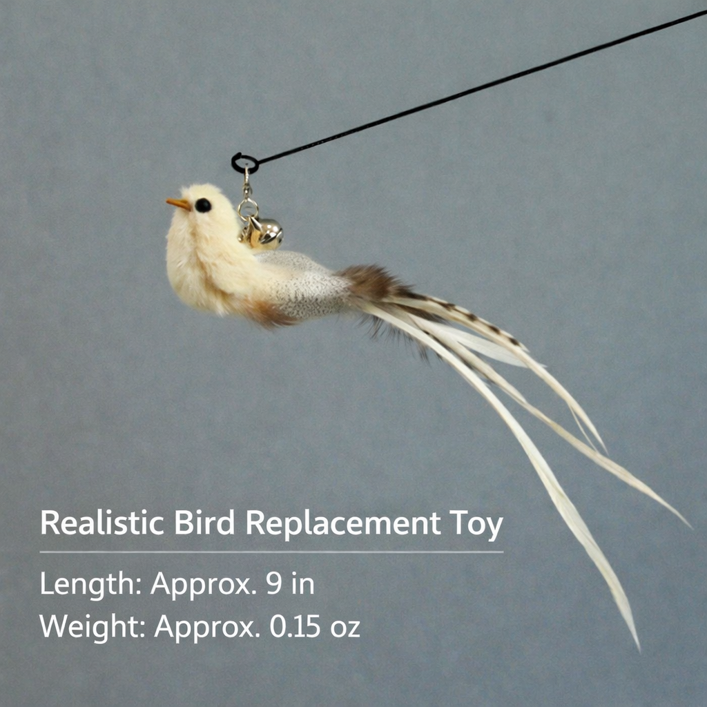 Interactive Cat Toys Natural Bird Feather