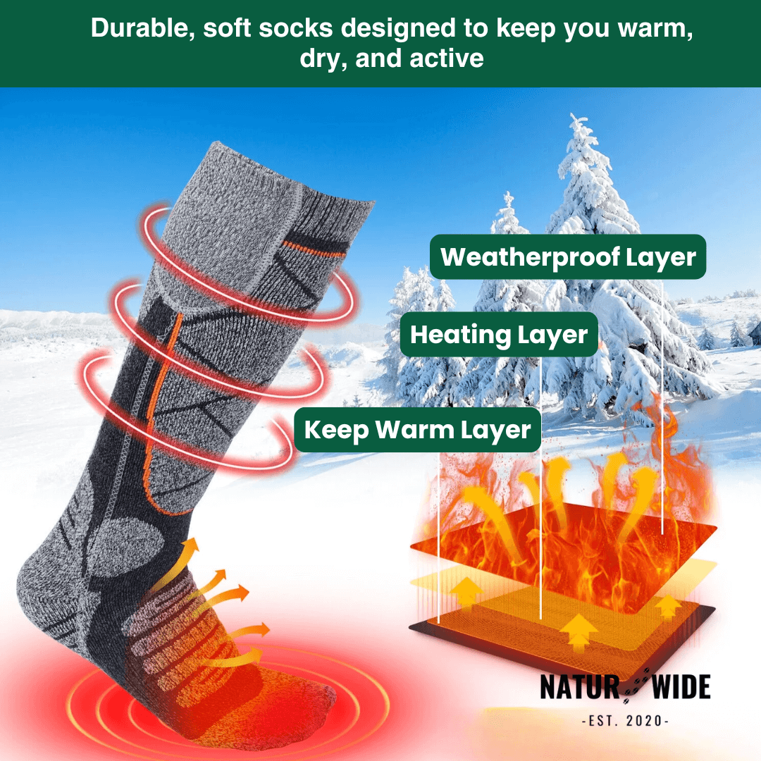 Rechargeable Full-Sole Heated Socks