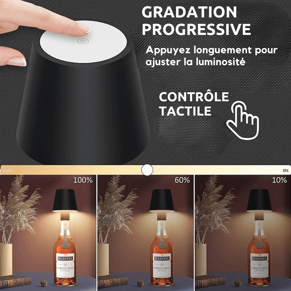 Upcycling Portable Bottle Lamp – RGB Multicolor