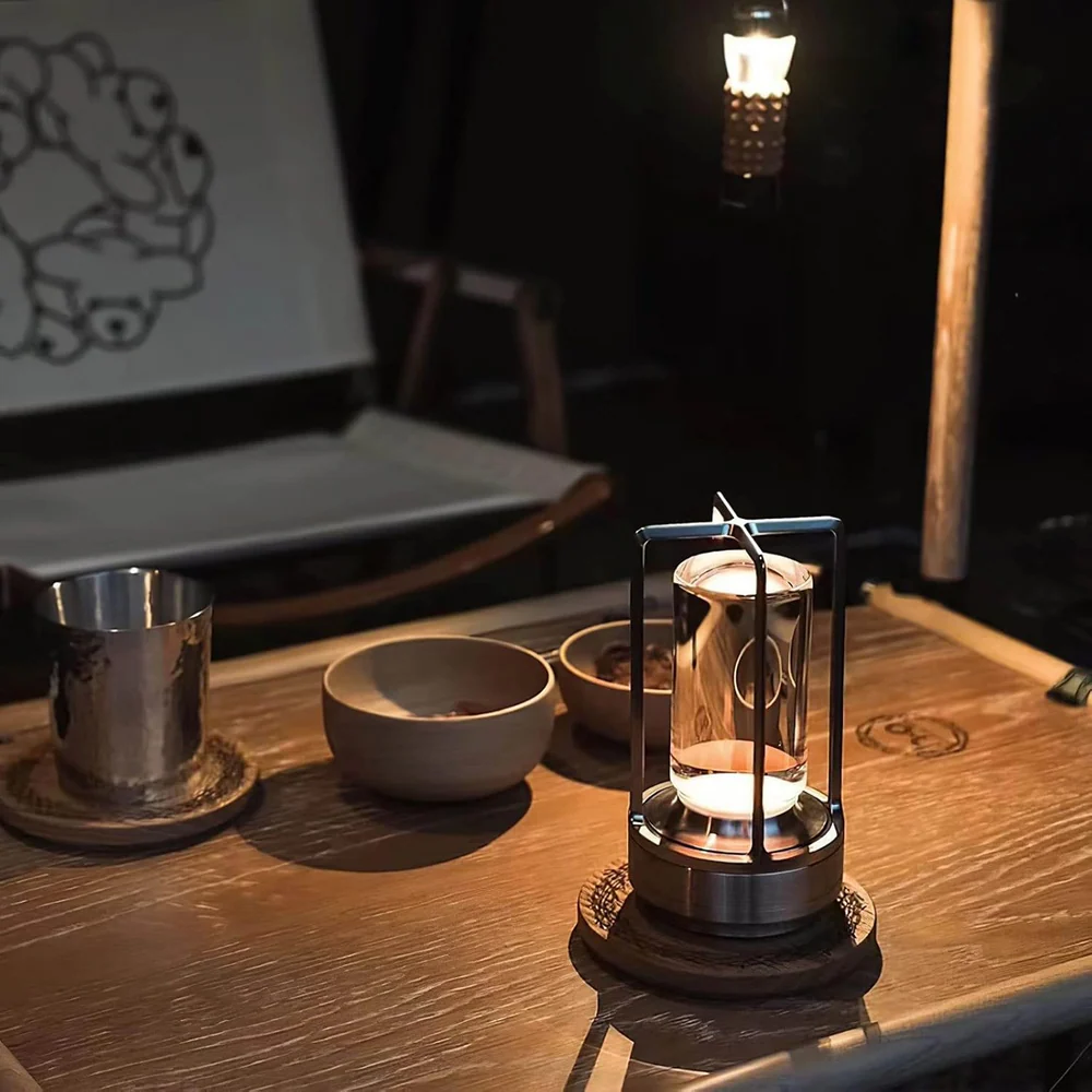 Dimmable Crystal Glass Touch Table Lamp