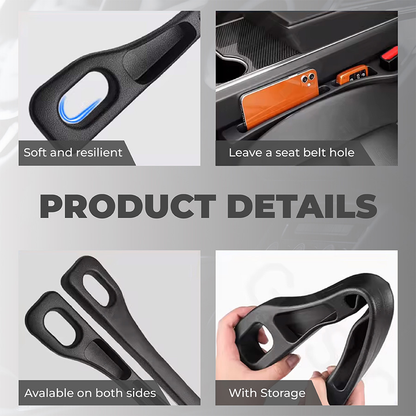 🎉 New Year Sale 50% OFF🎉Universal Car Seat Gap Filler Strip – Anti-Drop Pad with Seatbelt Slot