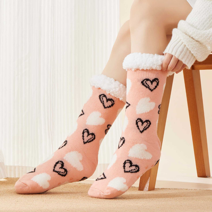 Cute Animal Ultra-thick Cashmere Slipper Home Socks