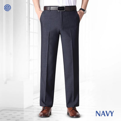Men's Relaxed-Fit Stretch Dress Pants