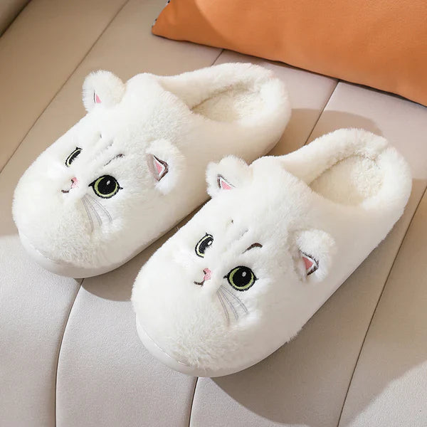 Cat Fuzzy Cloud Slippers
