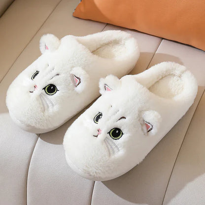 Cat Fuzzy Cloud Slippers