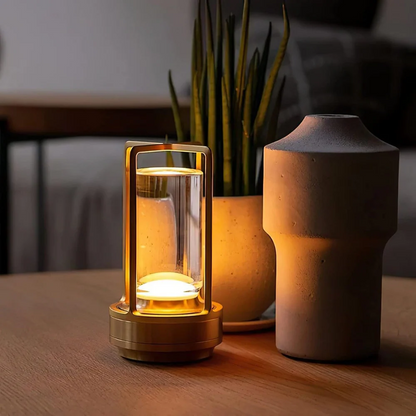 Dimmable Crystal Glass Touch Table Lamp