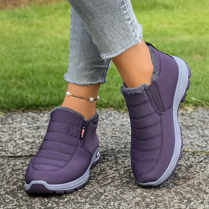 Unisex Warm Sheepskin-Lined Boots , Easy To Wear, Comfortable When Walking