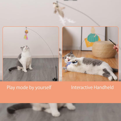 Interactive Cat Toys Natural Bird Feather