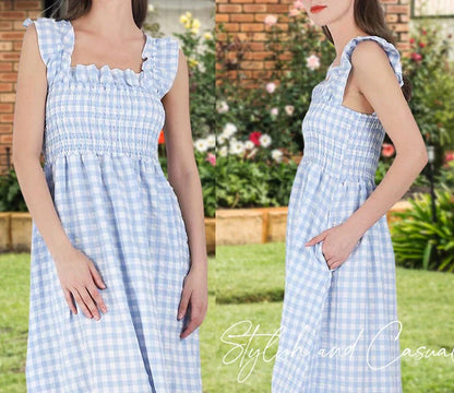 🎉LAST DAY SAEL 50% OFF!!✨💃Women's Vintage Plaid Clashing Dresses