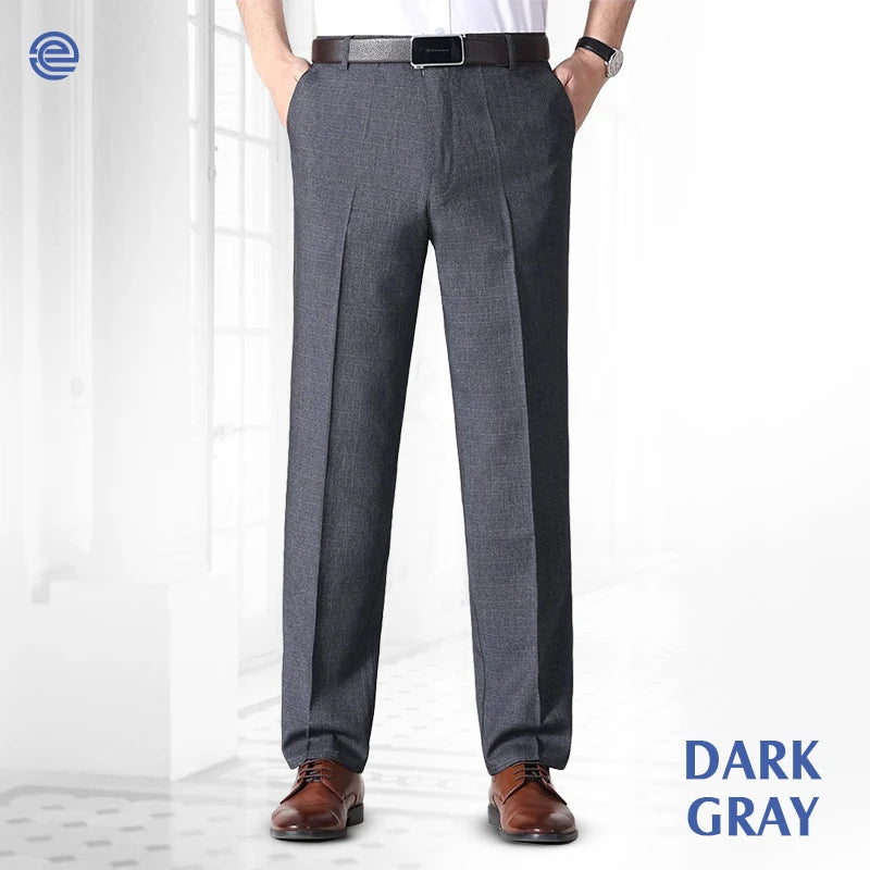 Men's Relaxed-Fit Stretch Dress Pants